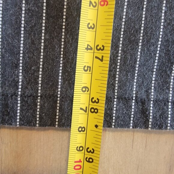 Belcorpo Dress Women’s Dark Gray White Striped Minimalist Boho Modest Sz S / M - Picture 11 of 11